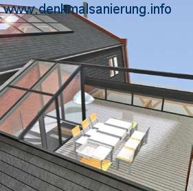 Herrliche Dachterrasse