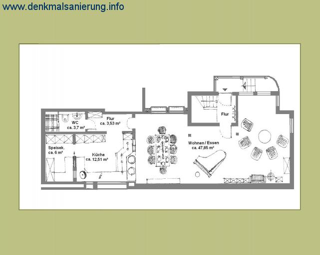 Grundriss EG (Variante Dachterrasse)