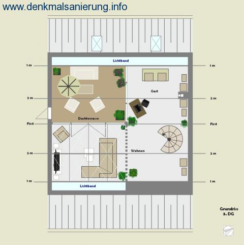 Grundriss 3. DG (Wohnebene)